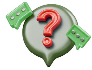 question and answer banner